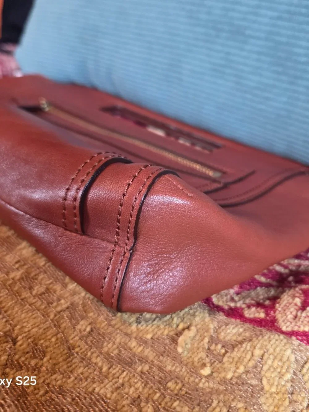 Coach Legacy Basket Clutch, Cognac